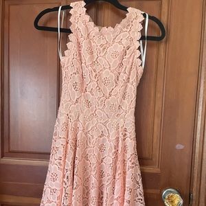 pink juniors detail dress